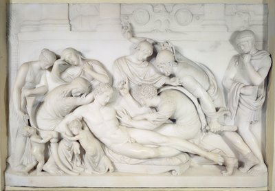 De Dood van Germanicus, ca. 1774 door Thomas Banks